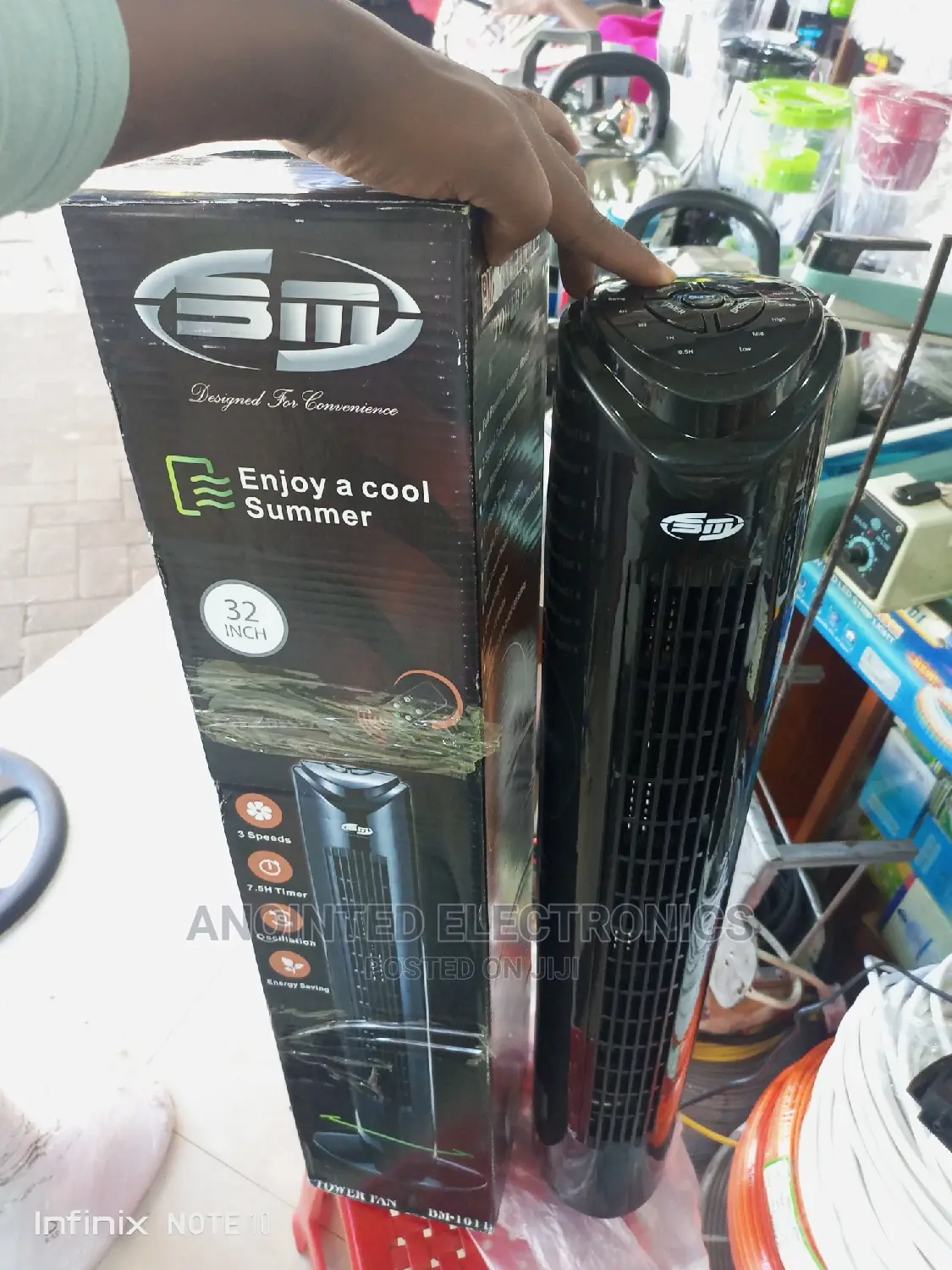 Tower Fan Black
