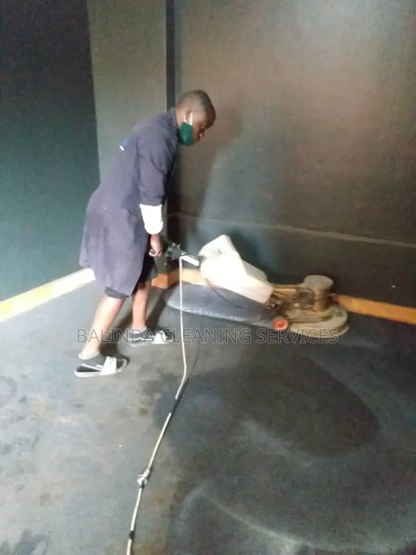 Room Carpeted Floor Cleaning in Progress
