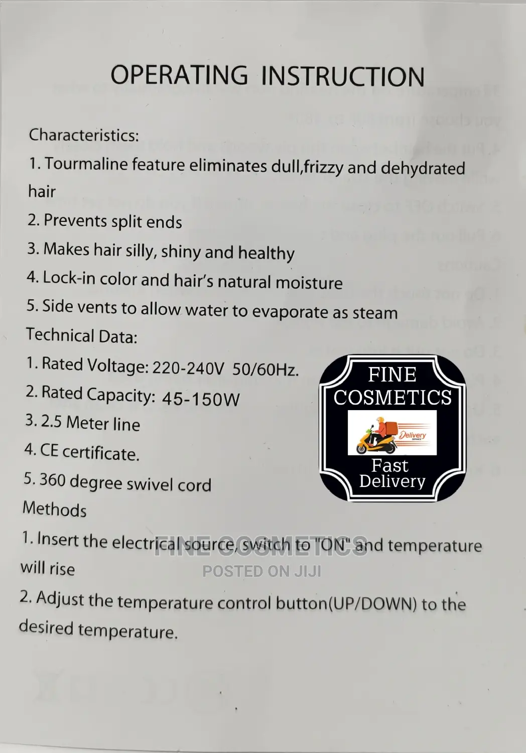 ORIGINAL Hair Styling Flat Iron Slim Titanium Quick Heat Up