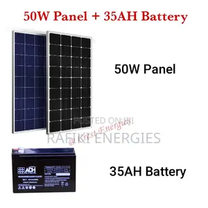 50W Panel 35AH Battery