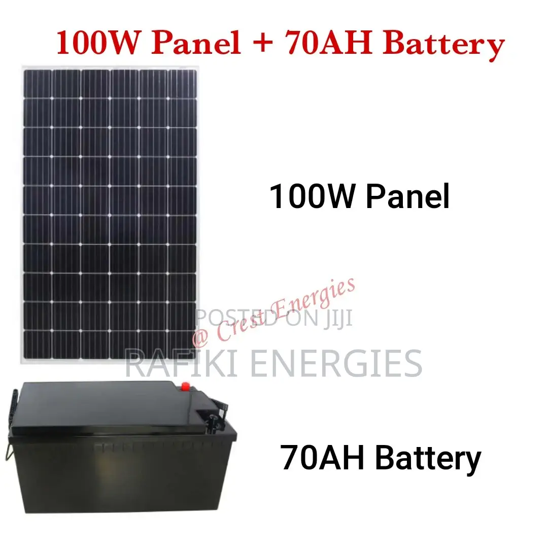 100W Panel + 70AH Battery