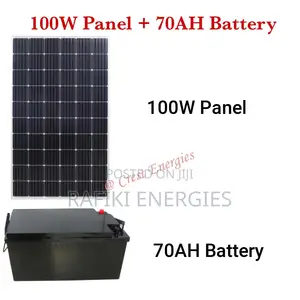 100W Panel + 70AH Battery