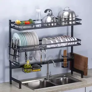 Kitchen Organizer Dish Drying Rack Over Sink