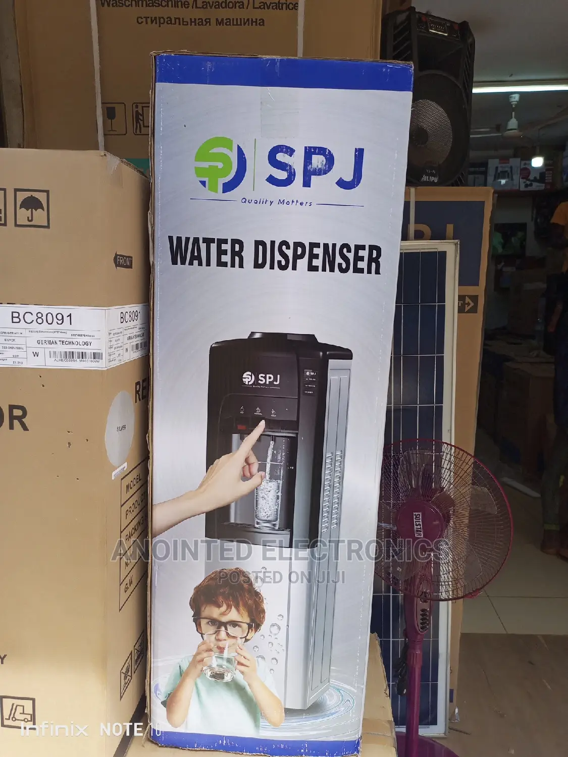 Spj Water Dispenser With a Fridge Down