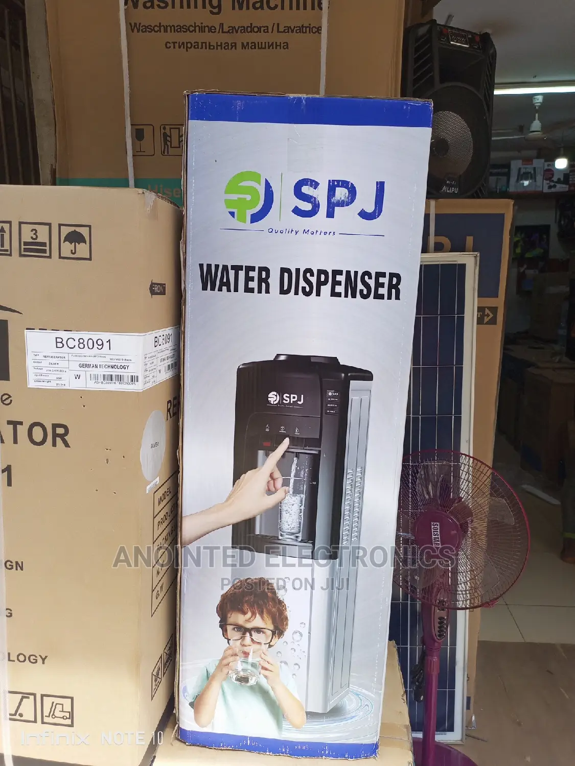 Spj Water Dispenser With a Fridge Down