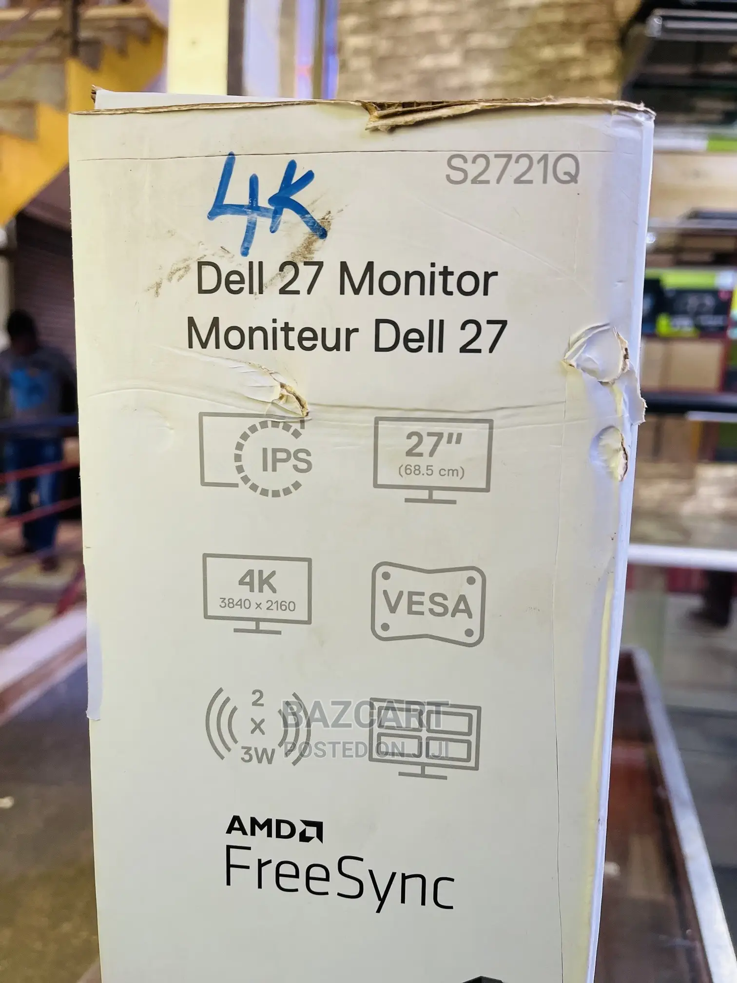 Dell 27 Inch 4K IPS Monitor | S2721Q