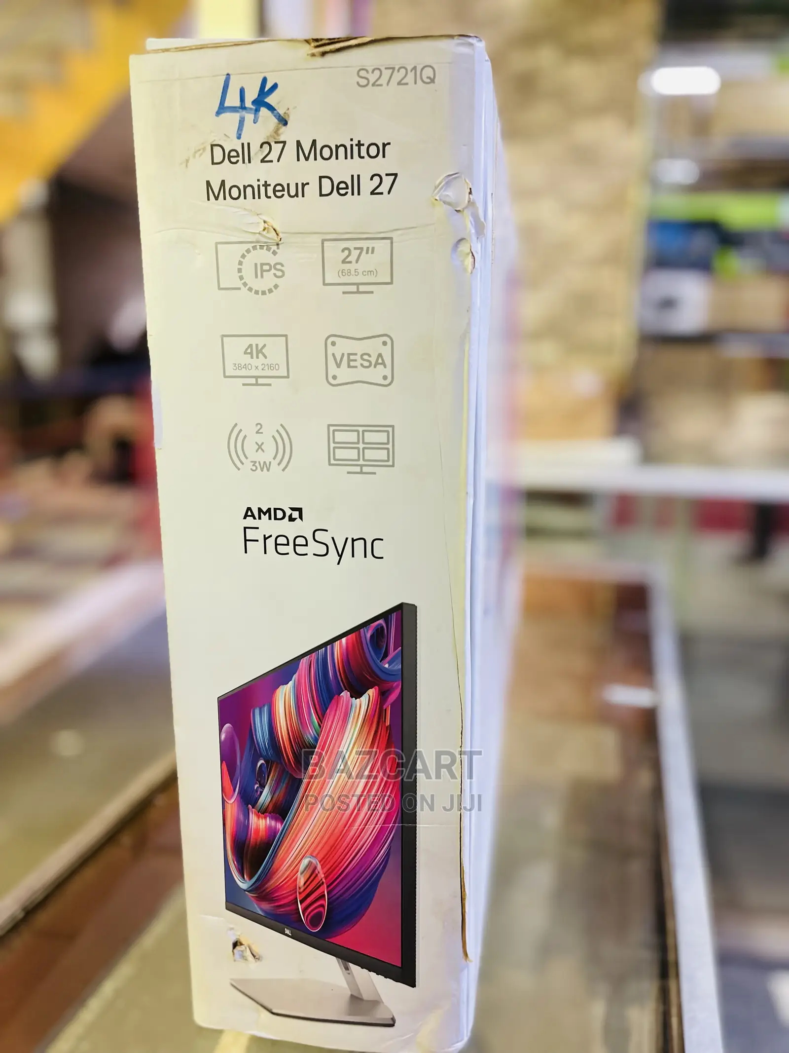 Dell 27 Inch 4K IPS Monitor | S2721Q