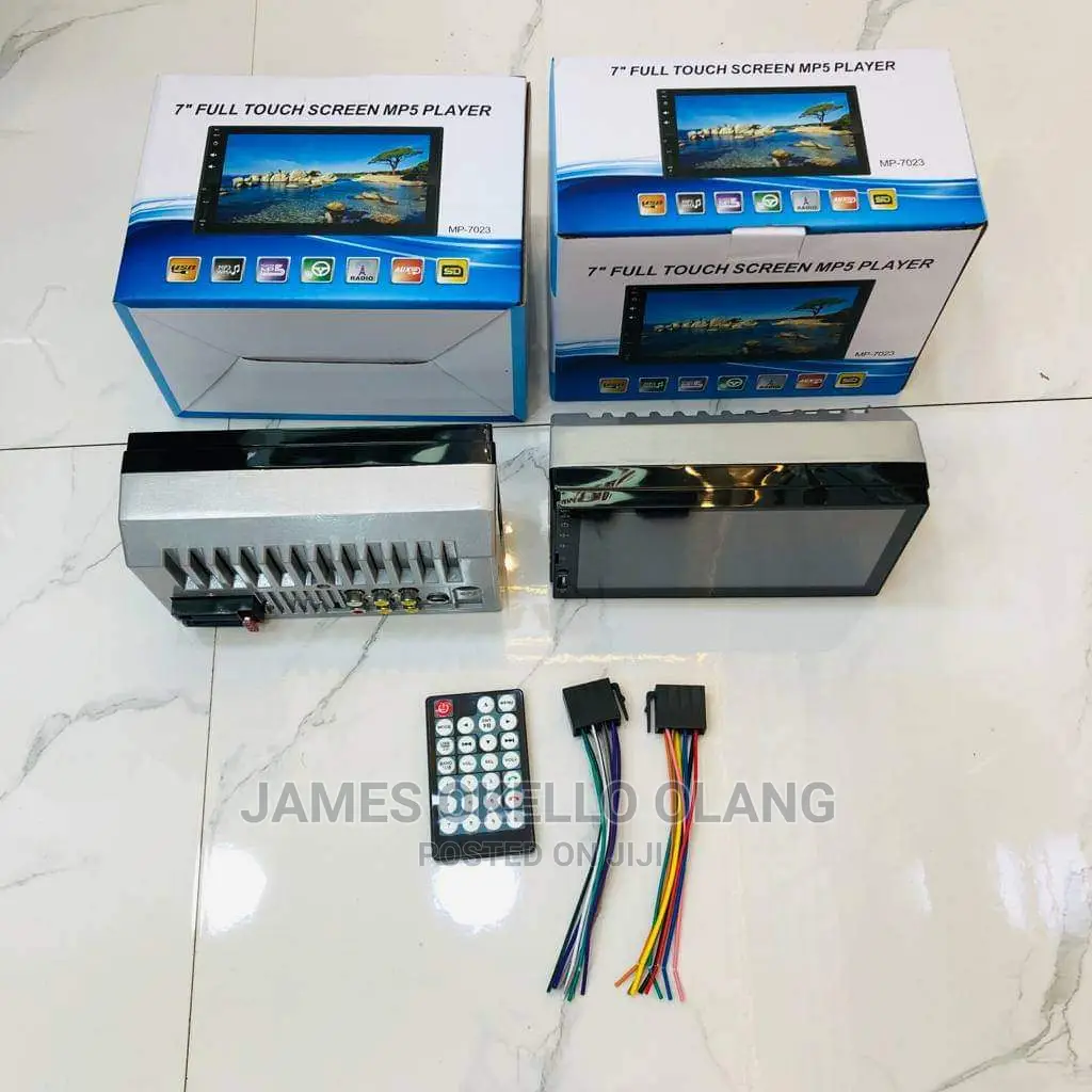Blue Boxed Car Radio With Screen