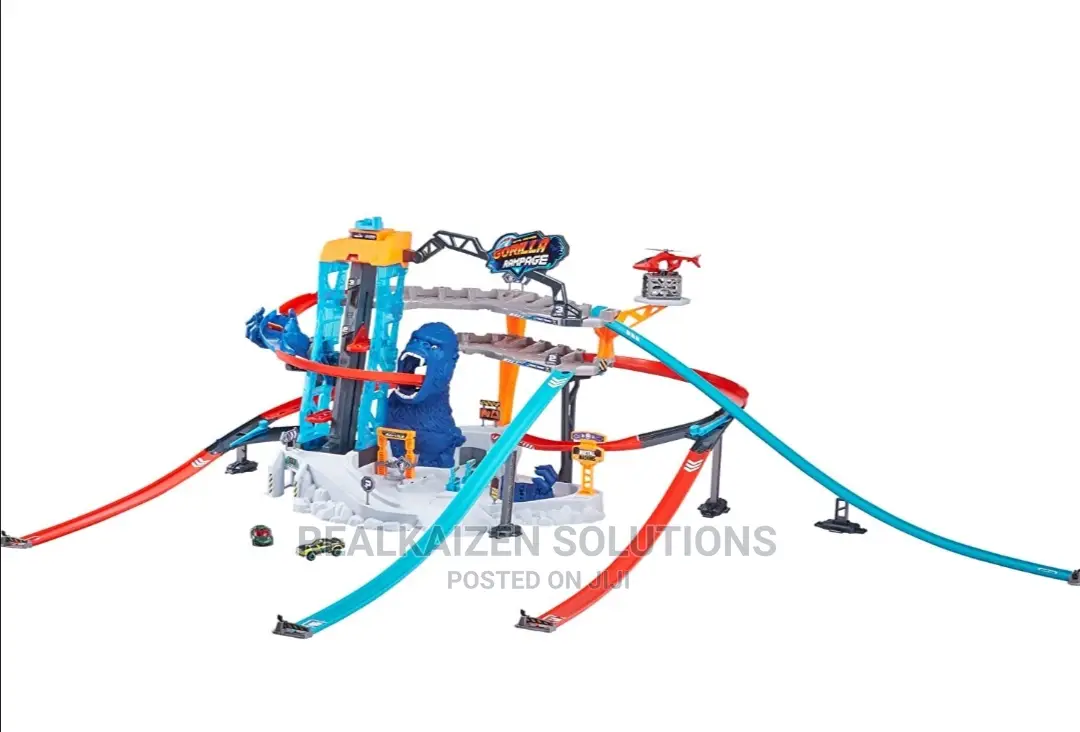 METAL MACHINES Gorilla Rampage Garage Track Vehicle Playset