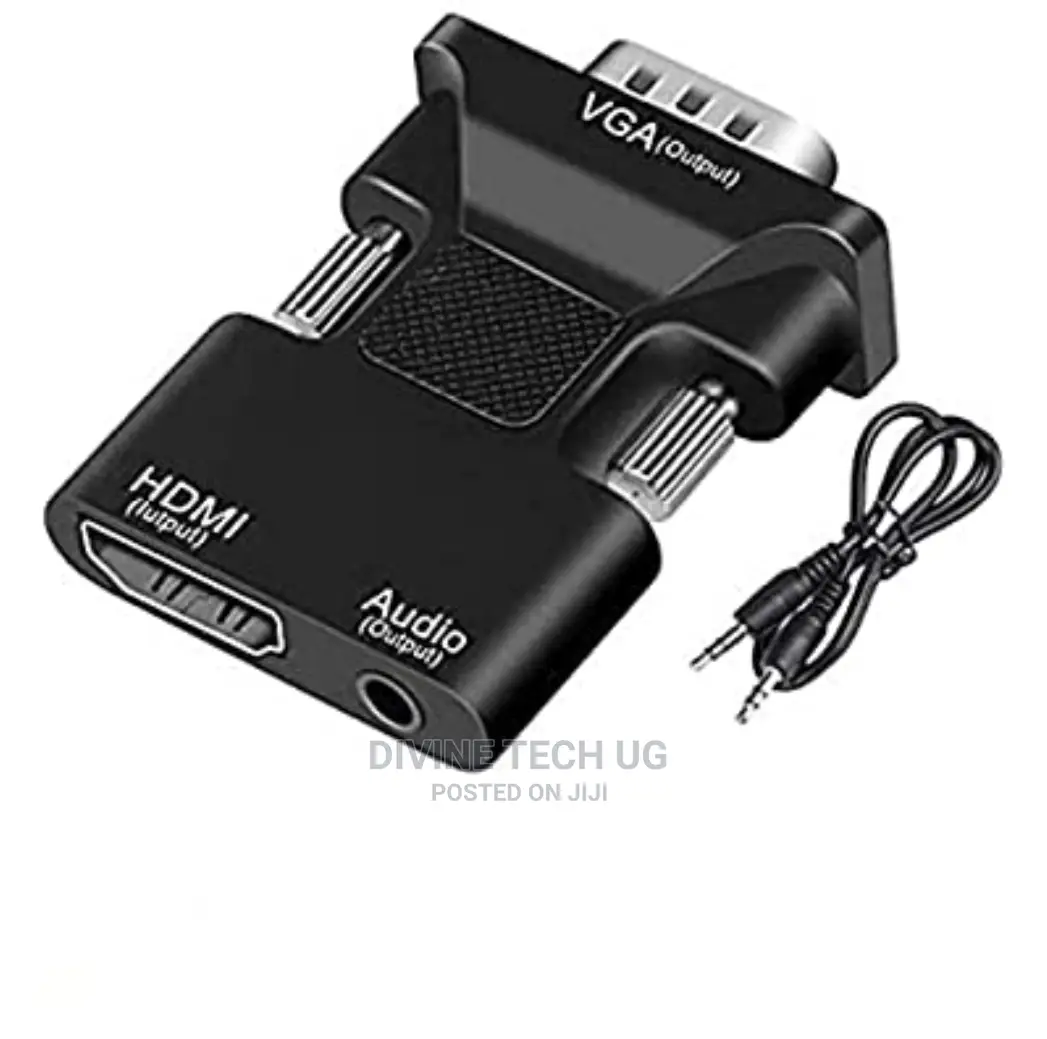 HDMI Female To VGA Male Adapter 3.5mm Audio Cable