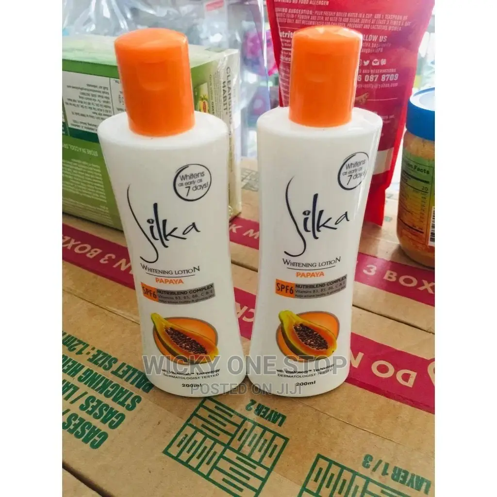 Silka Papaya Whightening Body Lotion in Central Division Bath & Body