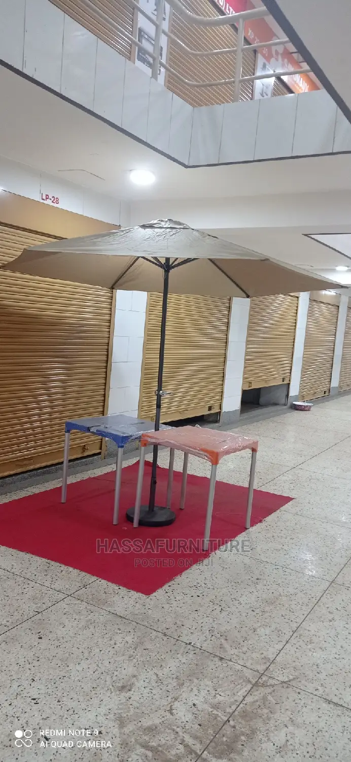 Brand New Set of Restaurant Table and Umbrella