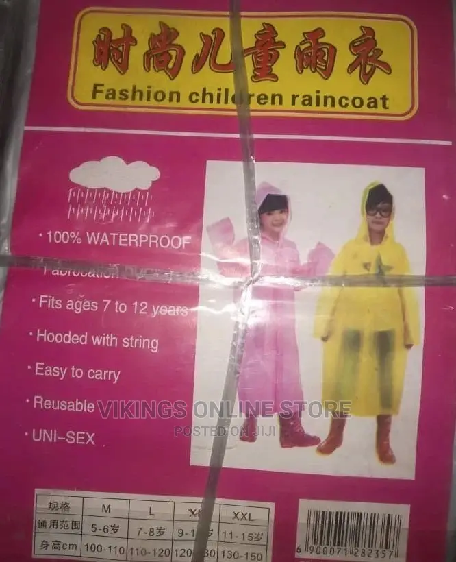 Kids Fashion Rain Coat.