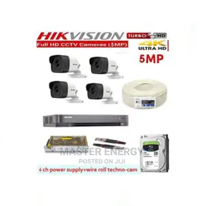 Photo - 4 Channel 5mp CCTV Cameras Hikvision