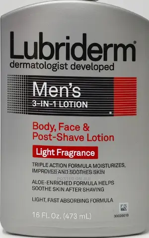 Lubriderm 3-in-1 Men's Moisturizing Body Lotion With Aloe