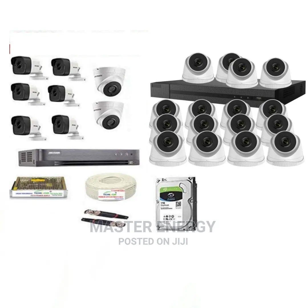 24 Channel 2mp CCTV Cameras Hikvision Full Kit