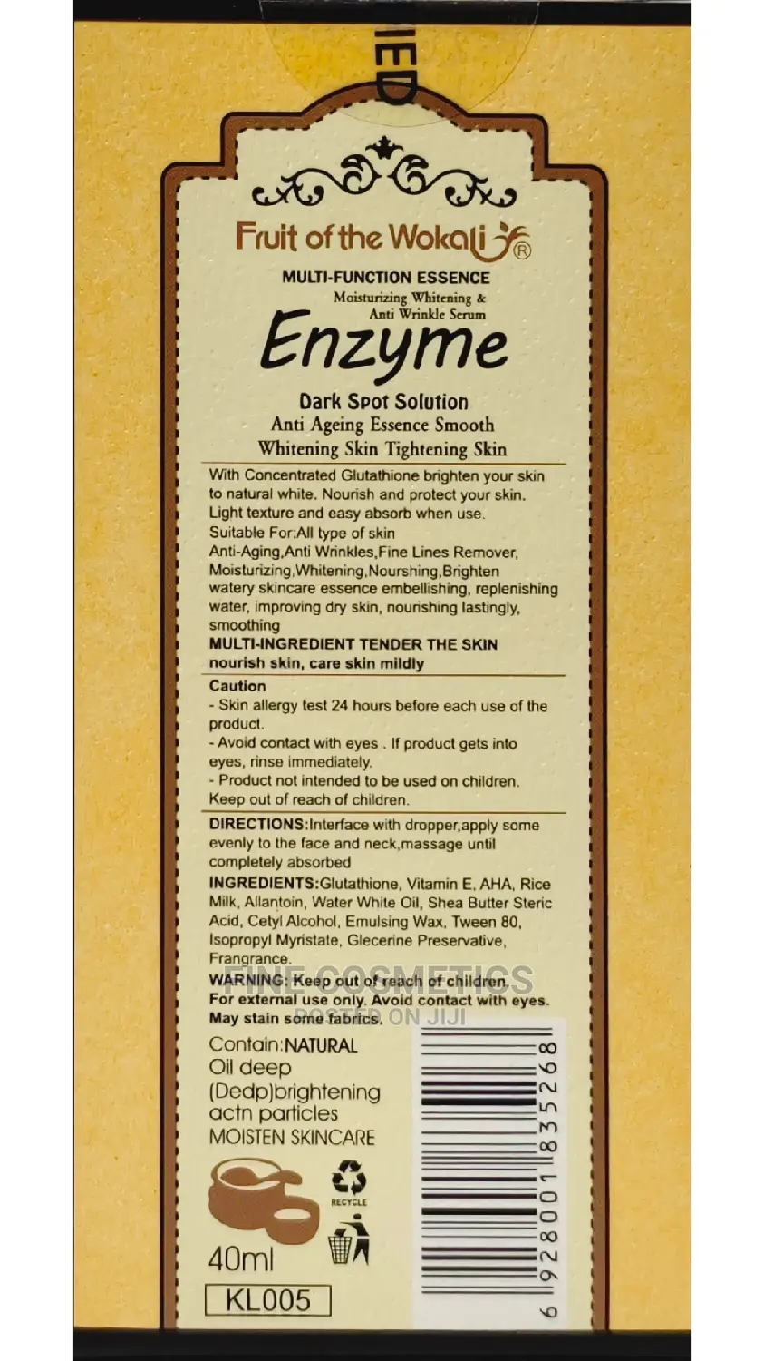 ENZYME Serum Moisturizing and Whitening Anti-Wrinkle Serum