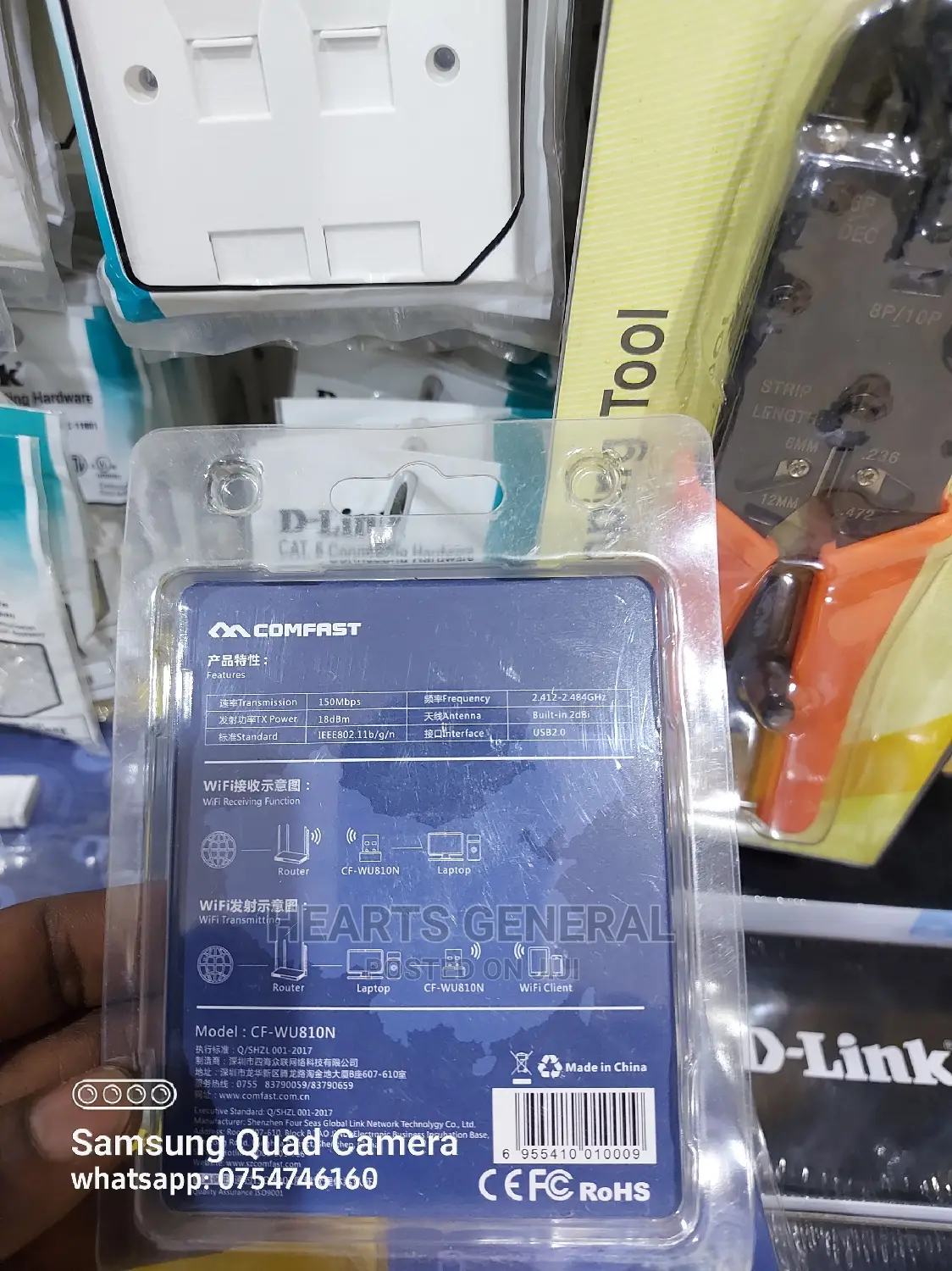 COMFAST 150mbps Mini USB Wireless Adapter Wifi Card