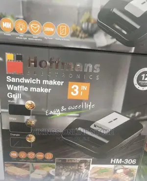Photo - 3 in 1 Hoffman's Sandwich Maker, Grill,Waffle Maker.