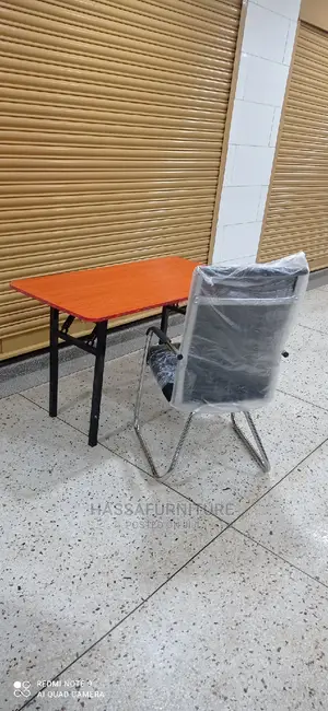Foldable Wooden Reading Table and Chair