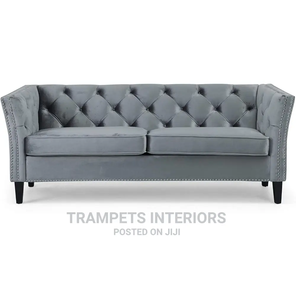 Two Seater Chesterfield Box Sofa
