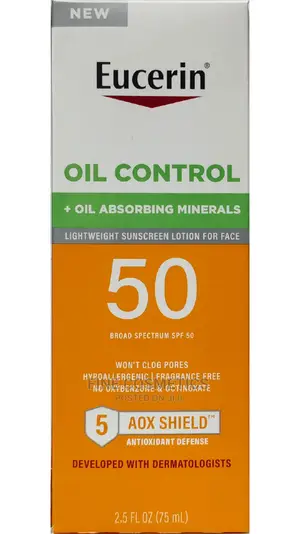 Eucerin Oil Control SPF50 Sunscreen + Oil Absorbing Mineral