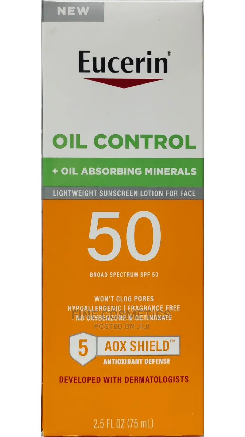 Eucerin Oil Control SPF50 Sunscreen + Oil Absorbing Mineral