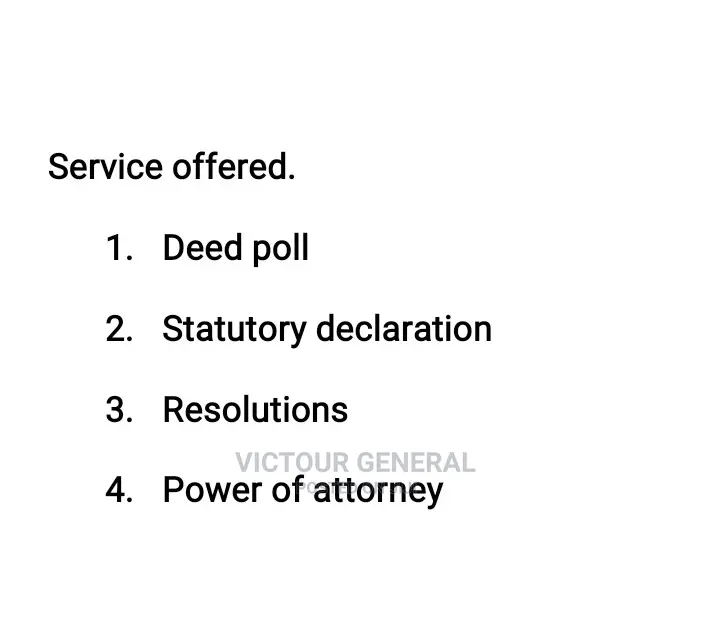 Name Change, Correction and Deedpoll