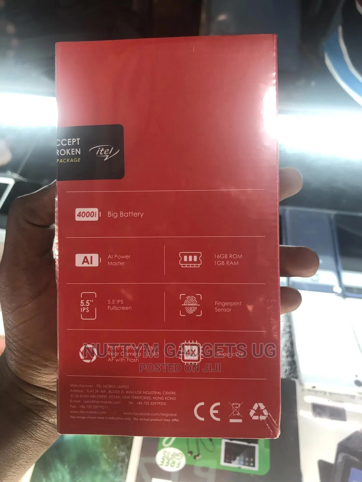 New Itel P17 16 GB Black