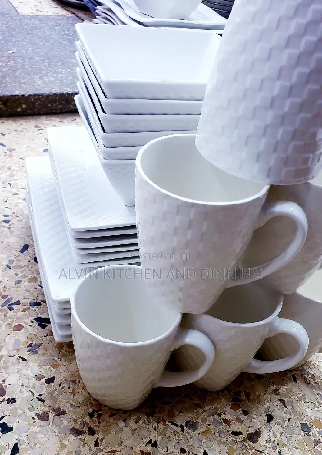 Square Dinnerware Set – 24-Piece