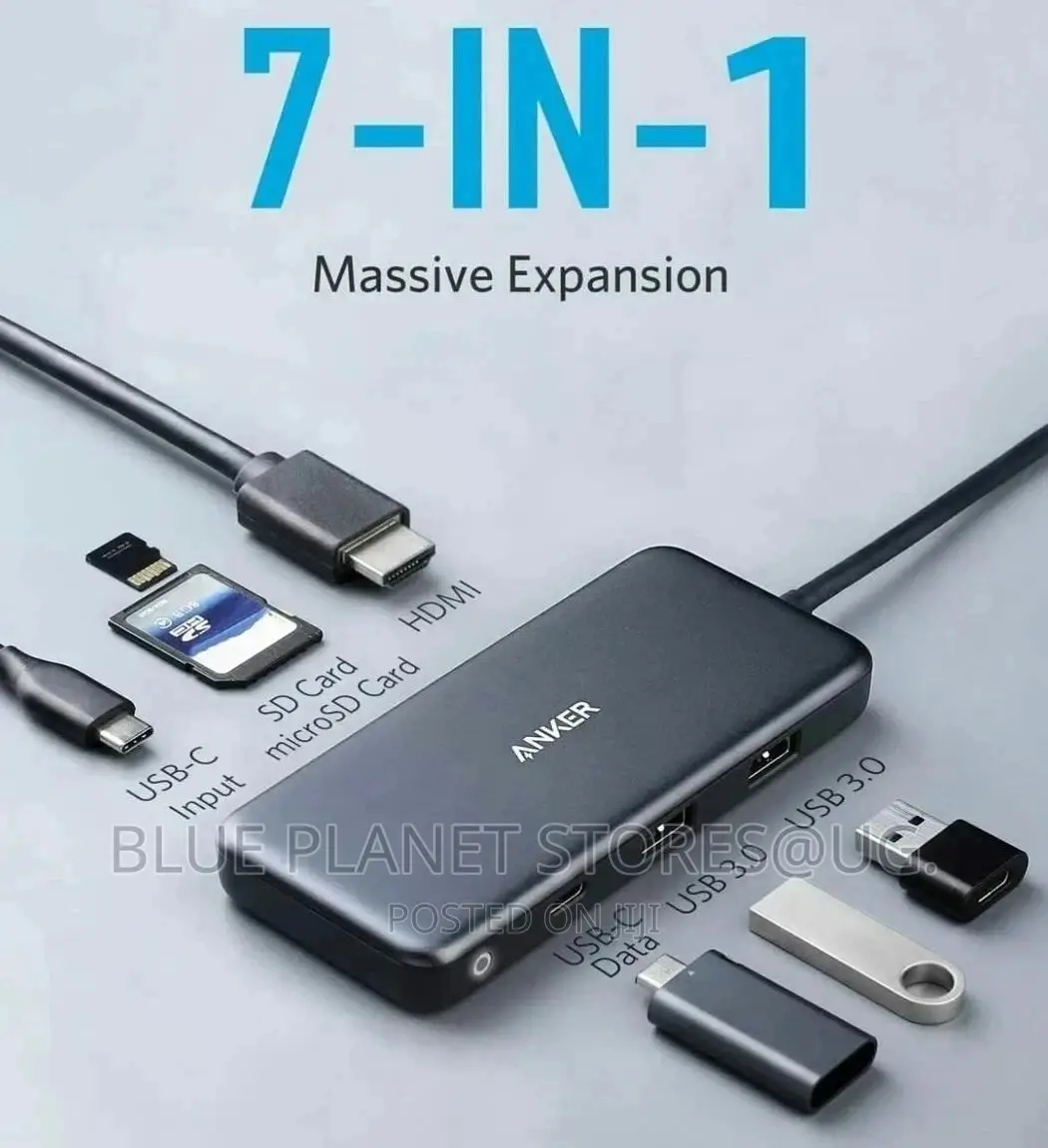 ANKER 7-in-1 USB-C PD Ethernet Hub + Power Expand || A8346