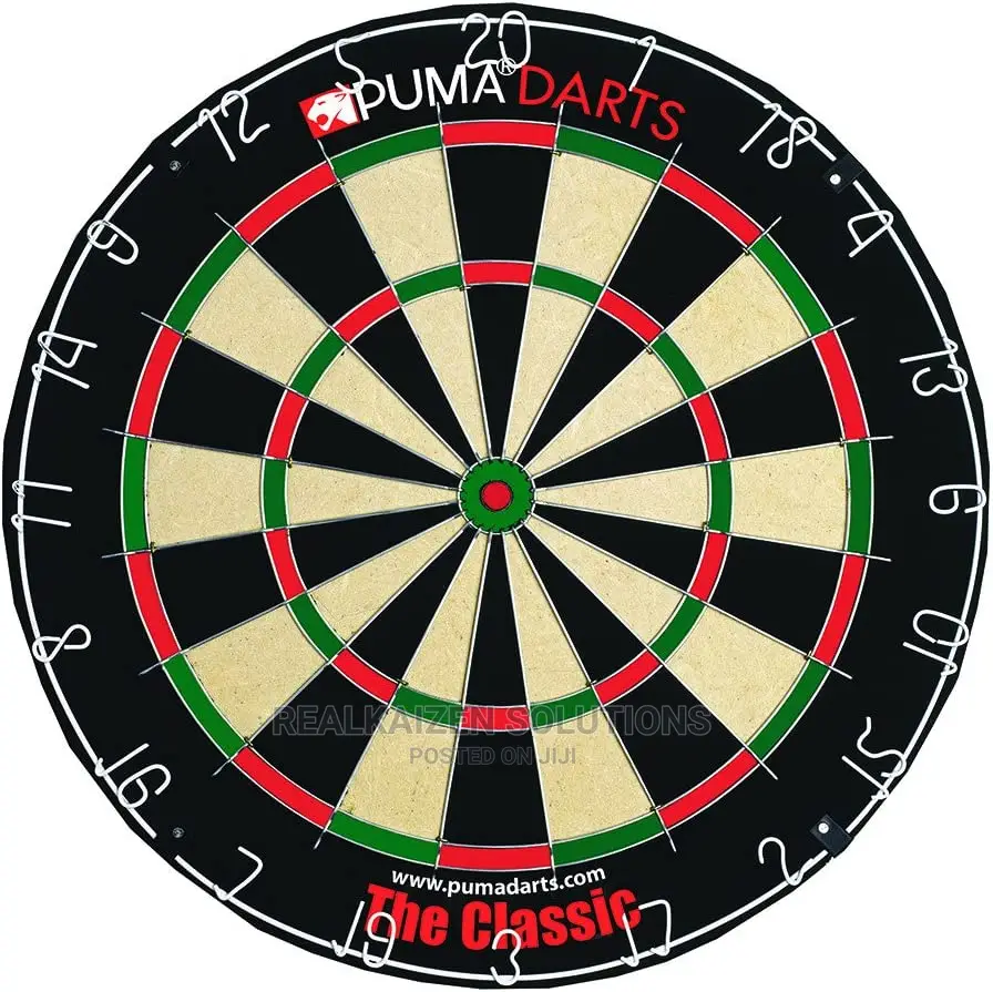 Original PUMA Classic Bristle High Grade Sisal Dartboard