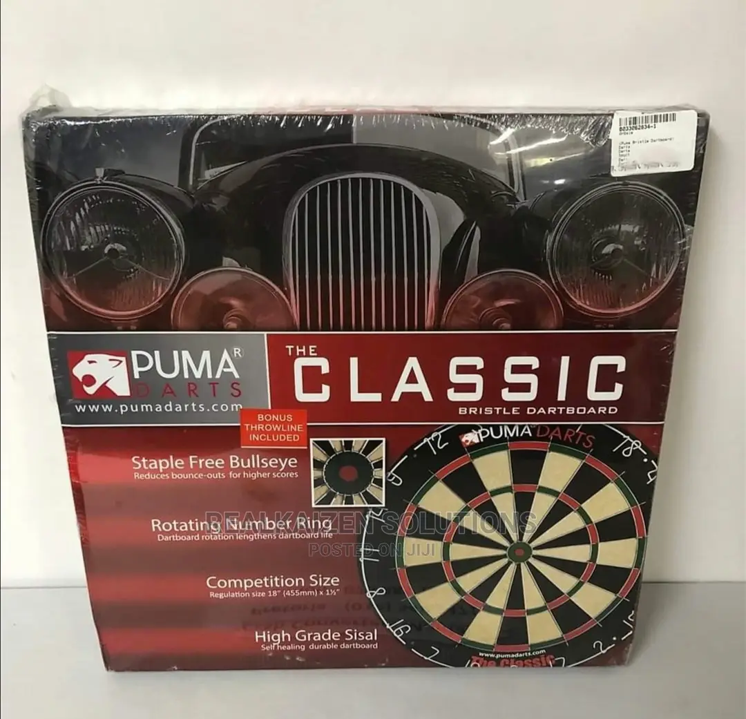Original PUMA Classic Bristle High Grade Sisal Dartboard