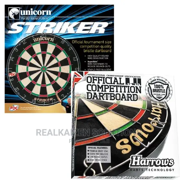 Original UNICORN Striker Tournament Wire Bristle Dartboard