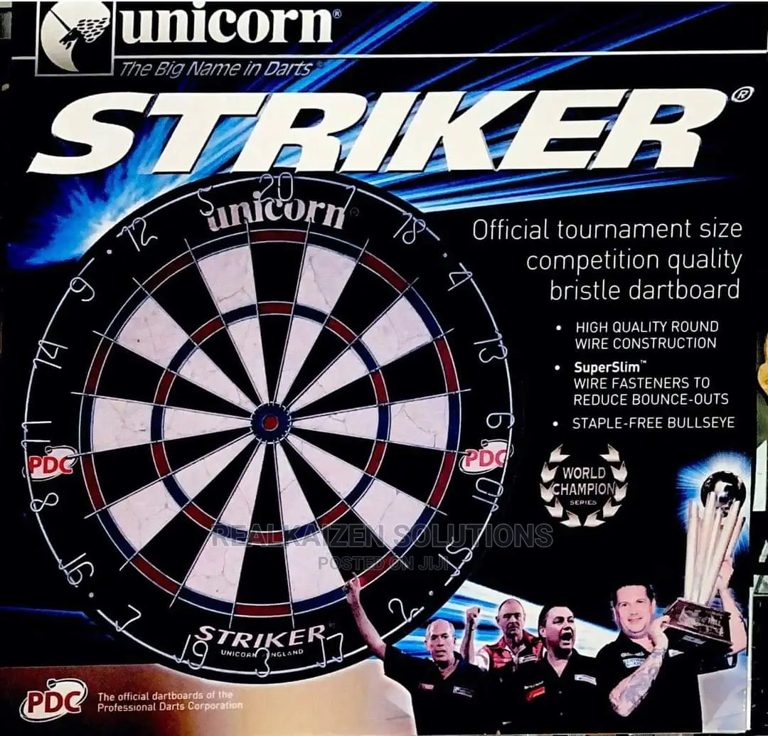 Original UNICORN Striker Tournament Wire Bristle Dartboard