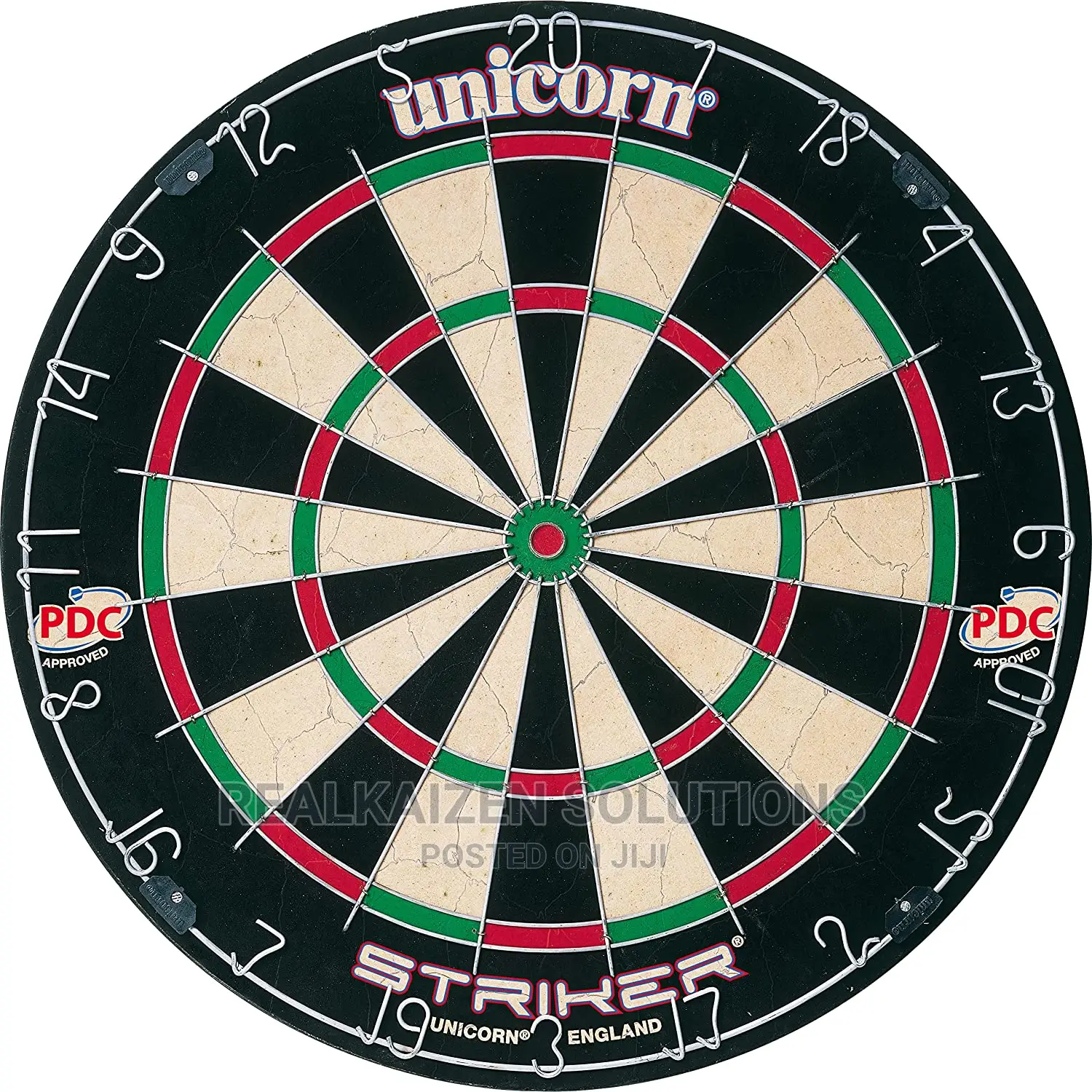 Original UNICORN Striker Tournament Wire Bristle Dartboard