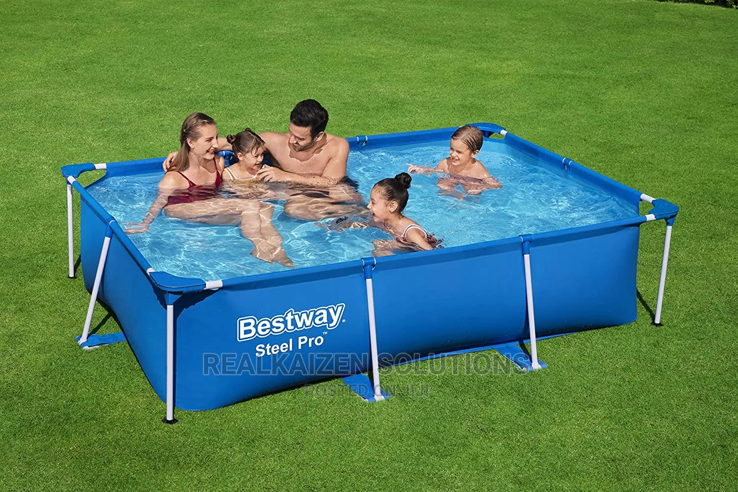 BESTWAY Steel Pro Rectangular Swimming Pool 2.59mx1.7m