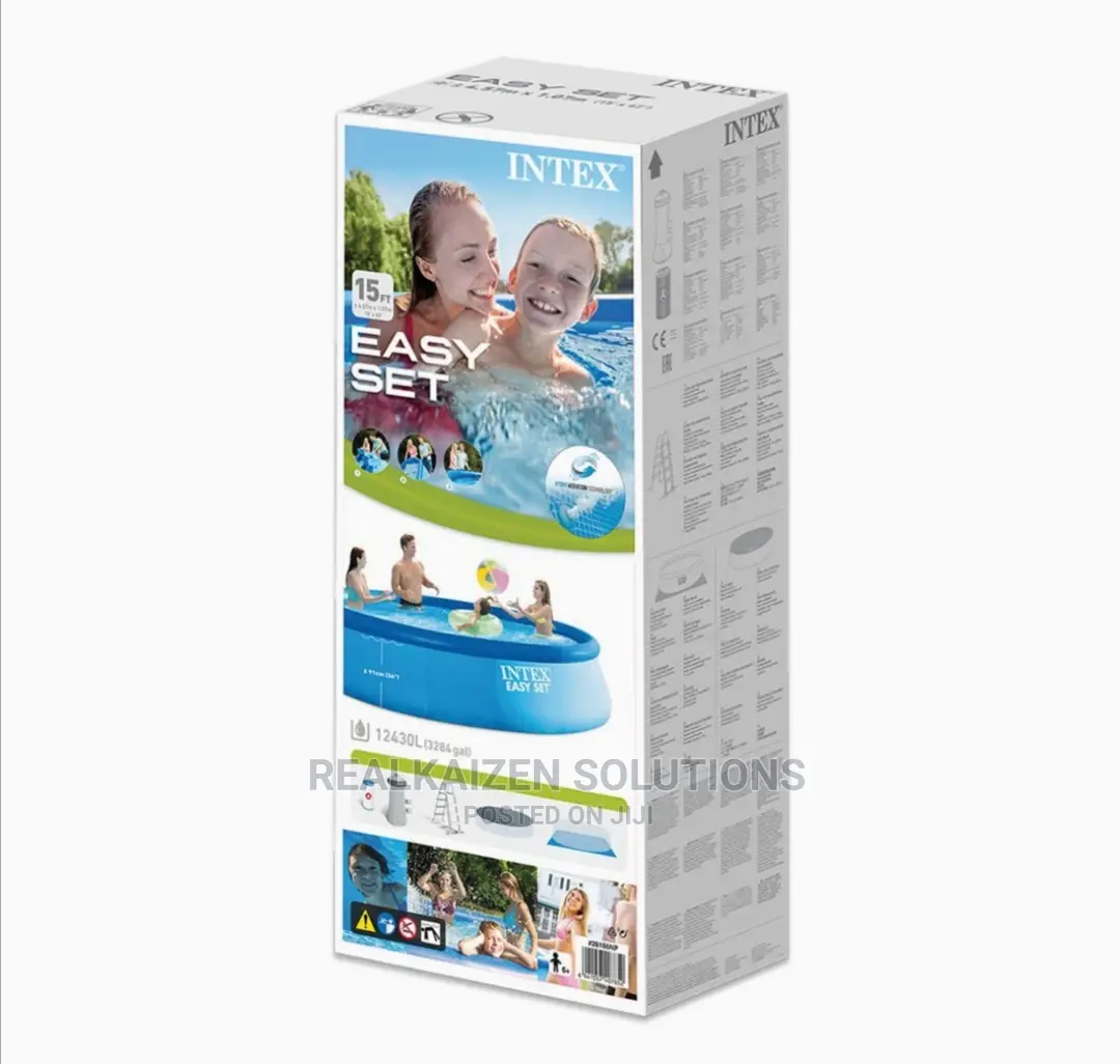 INTEX Easy Set With Filter Pump Swimming Pool 4. 57mx1.07m