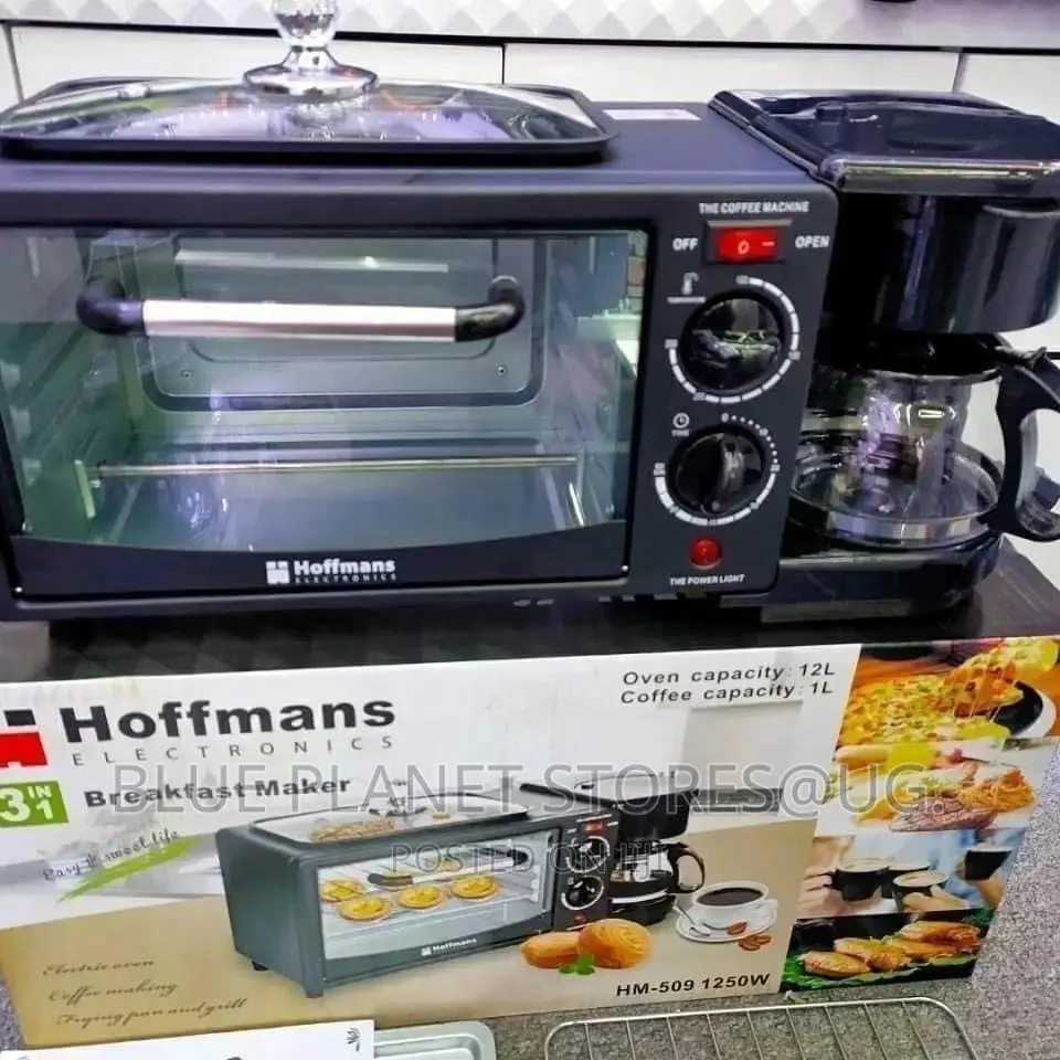Hoffmans 3-in-1 Electric Breakfast Makers || 1250w || HM-509