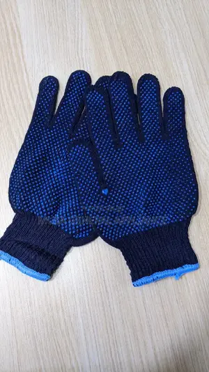 Dotted Cotton Gloves (Black Dotted Gloves