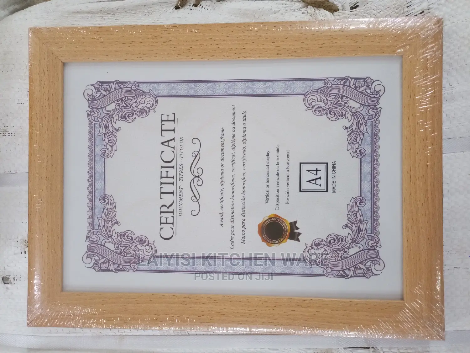 A4 Original Photo, Certificate, Documents Frame