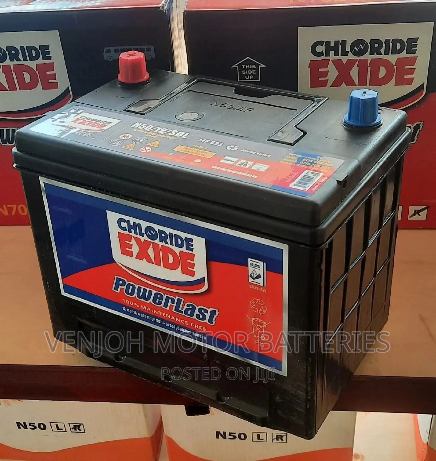 N50 Maintenence Free Chloride Exide Car Battery