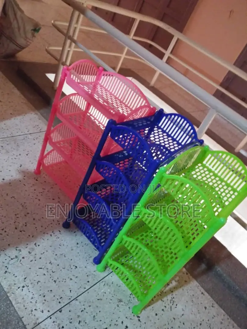 Durable Plastic Kitchen Trolley