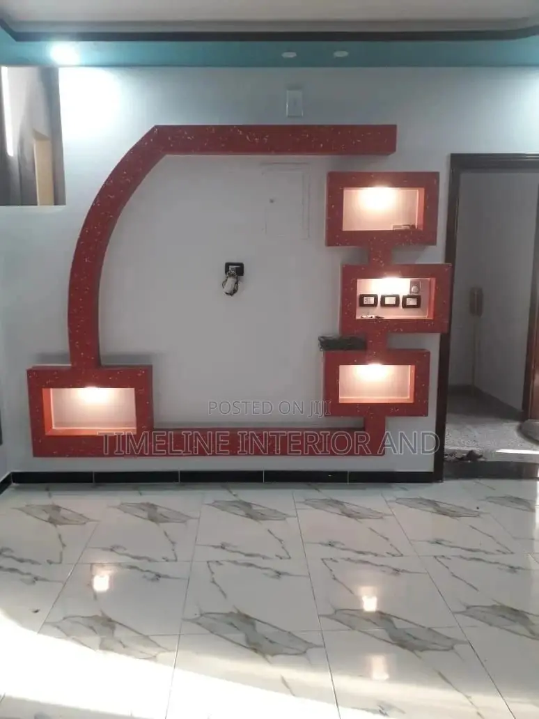 Gypsum Boards Tv Unit Wall Installation.