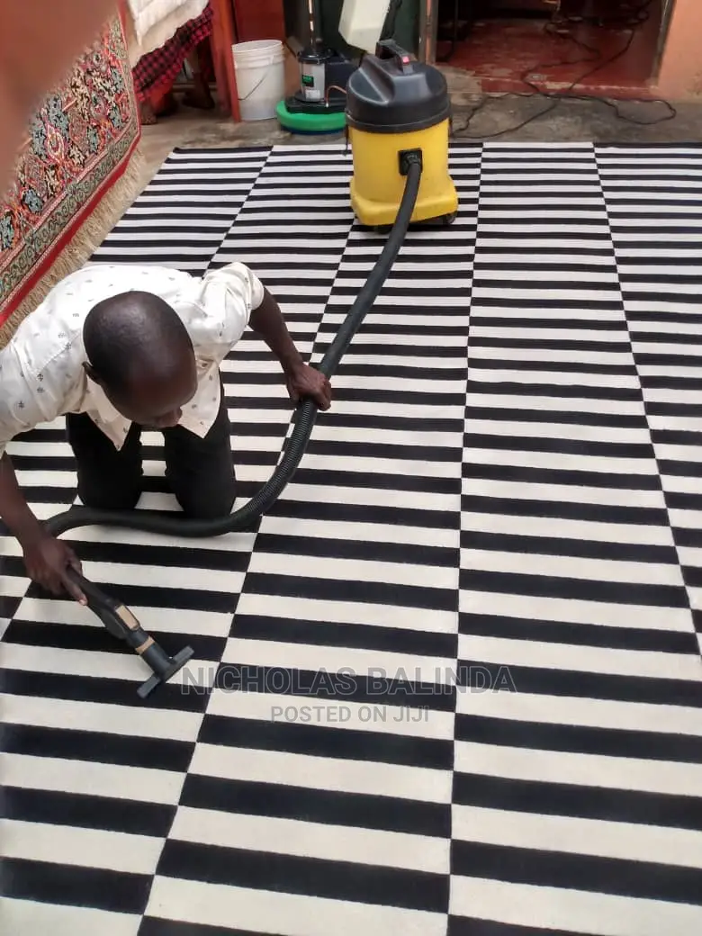 Regular Carpet Deep Cleaning in Progress