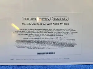 New Laptop Apple MacBook Air 8GB Apple M1 SSD 512GB