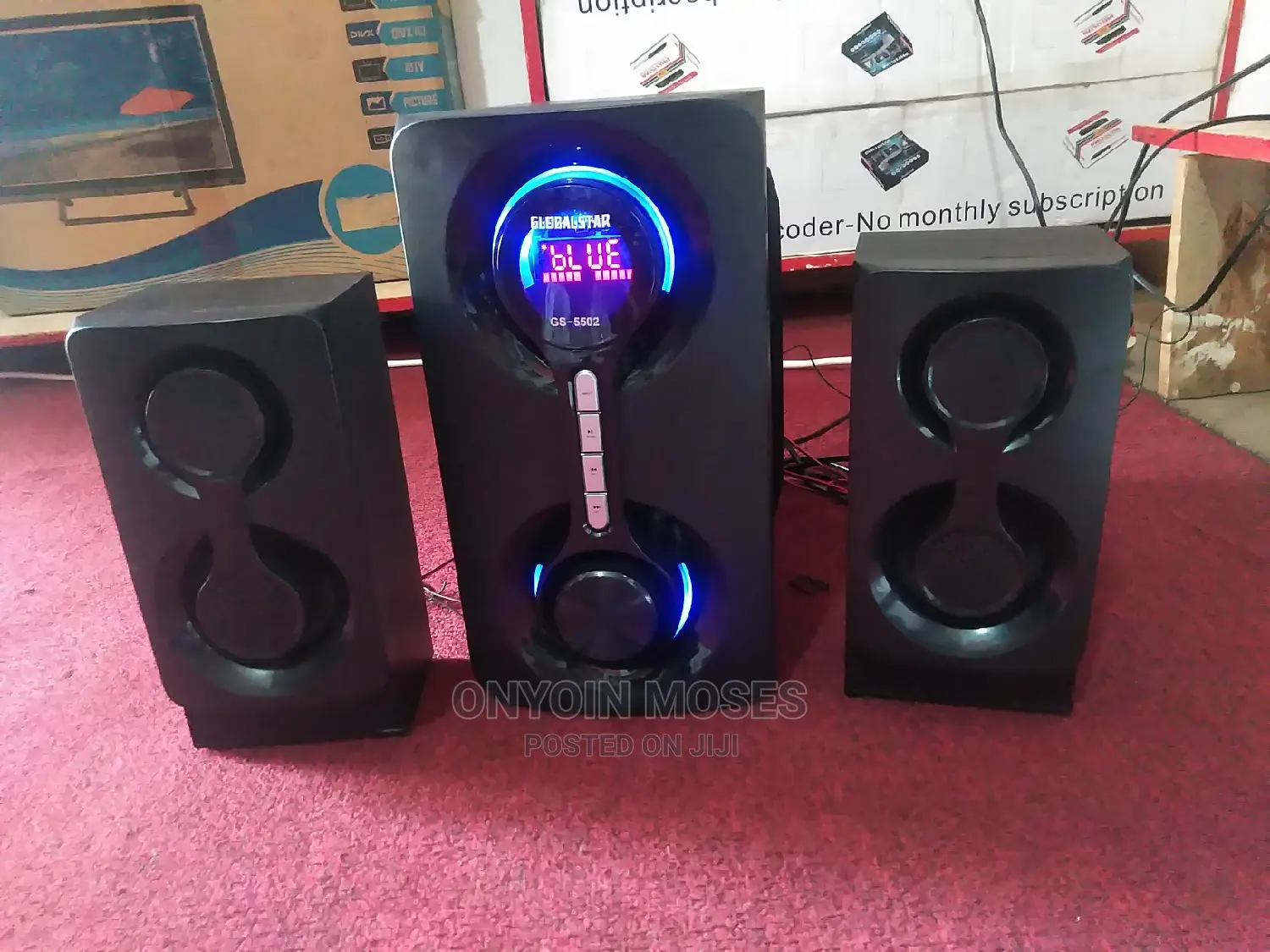 Brand New Globalstar Digital Subwoofer With 2 Speakers