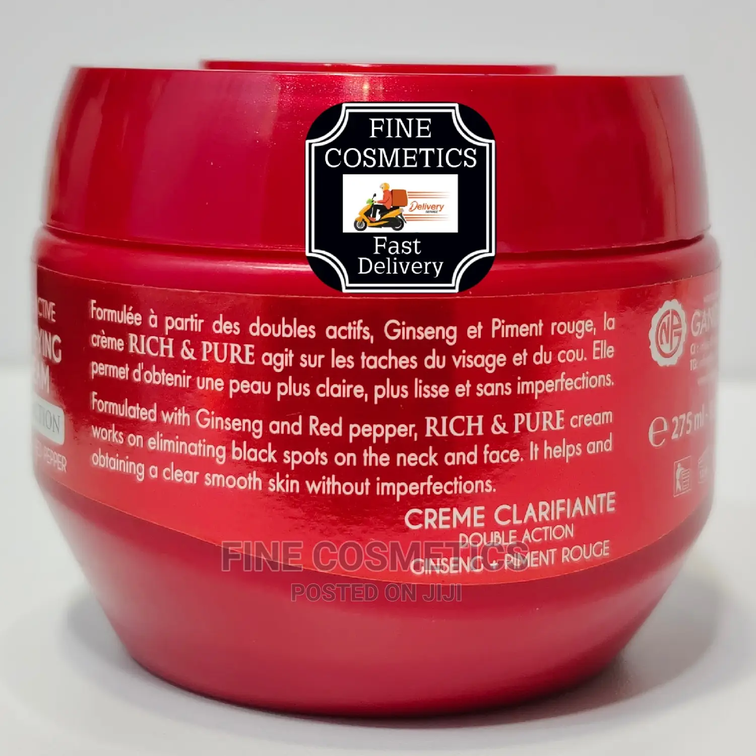 Rich and Pure Cream With Ginseng and Red Pepper 275ml