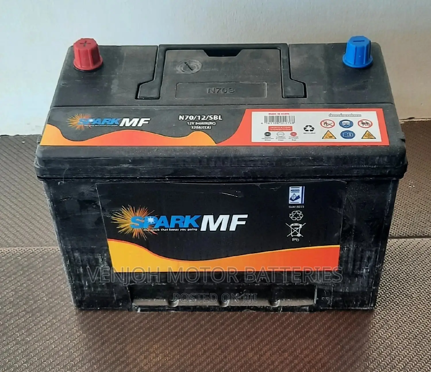 N70/70 Ah Maintenence Free Car Battery