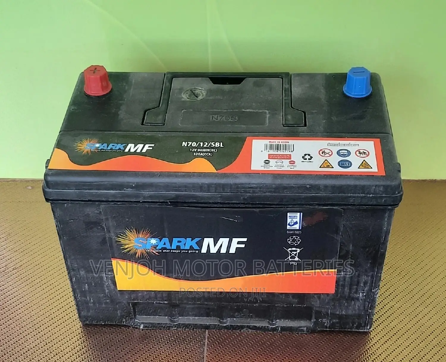 N70 Maintenance Free Spark Car Battery